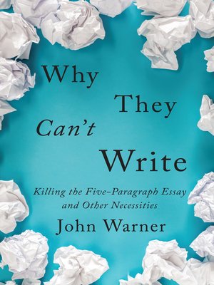 cover image of Why They Can't Write